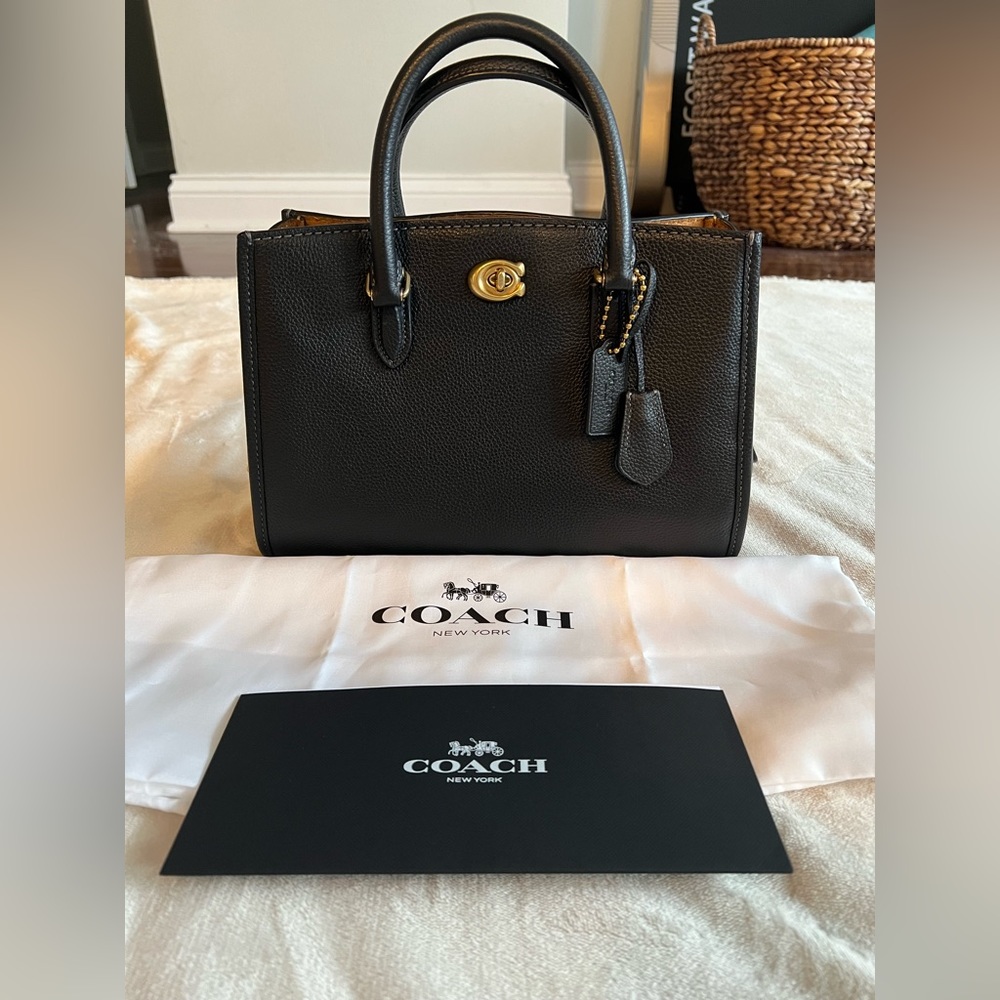NWT Coach Pebbled Leather Brooke Carryall 28